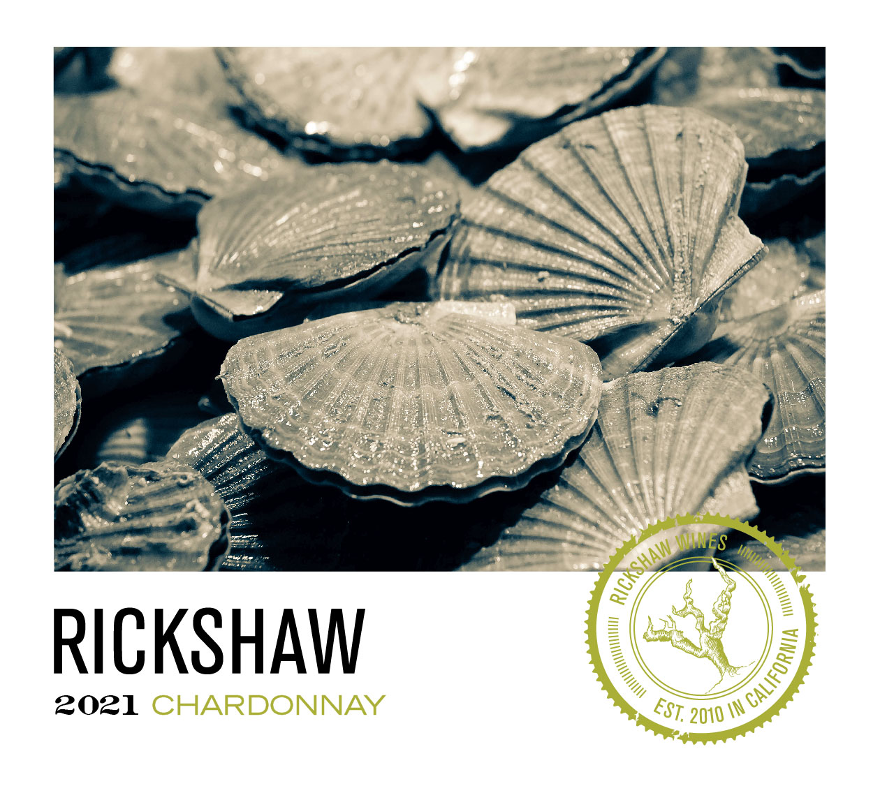 2021 RICKSHAW Chardonnay Front Label